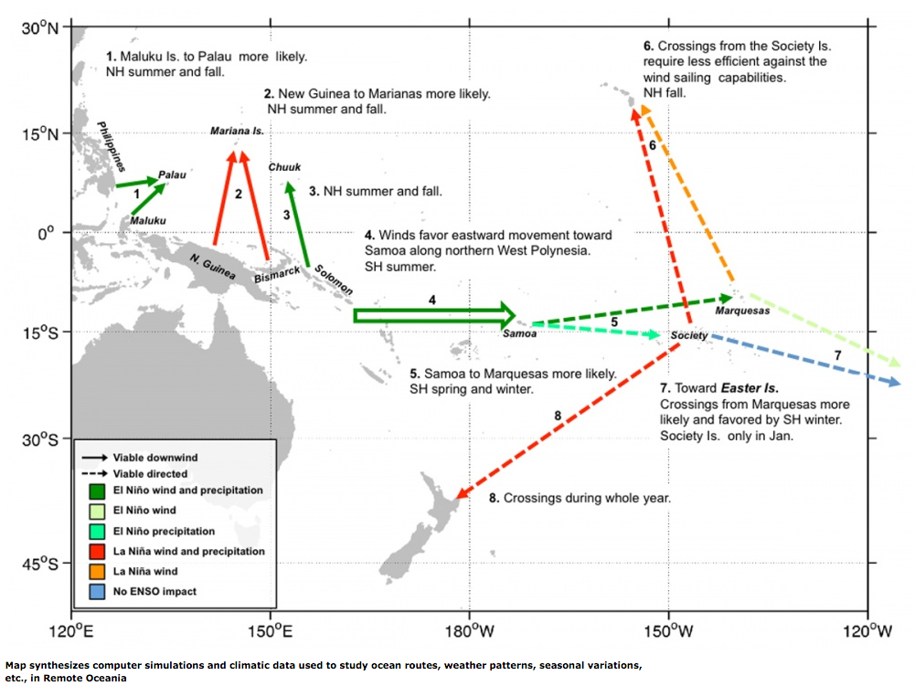 Remote Oceania, in the South Pacific Ocean (courtesy of University of Oregon)